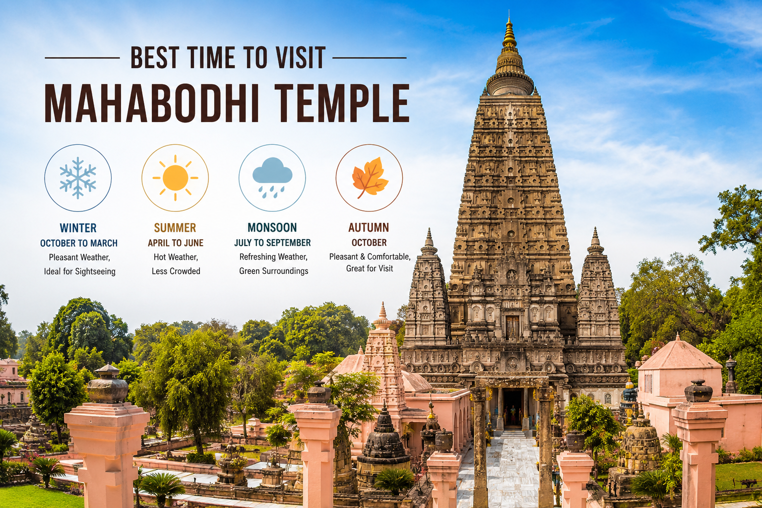 Best time to visit Mahabodhi Temple